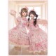 Mademoiselle Pearl Sanrio Hello Kitty Candy Themed Apron Blouse Salopette JSKs and OPs(Reservation/Full Payment Without Shipping)